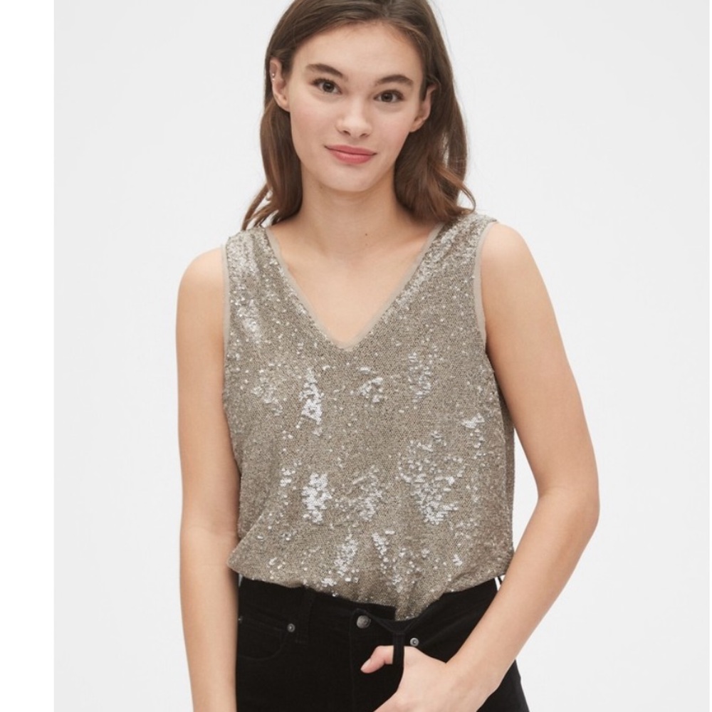 Sequin Gap Tank